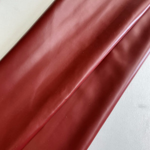 Dark Red Top Grain Premium Leather Hide | Chrome Tanned |  Semigloss Finish | 50+ Square Feet | 1.2 mm / 3 Ounce | Upholstery Leather
