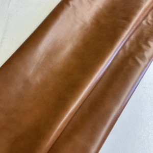 Chestnut Brown Top Grain Premium Leather Hide | Chrome Tanned | Semigloss Finish | 40+ Square Feet | 1.2 mm / 3 Ounce | Upholstery Leather