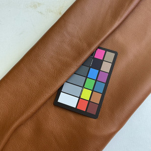 Cognac Brown Pebbled Top Grain Premium Leather Hide | Chrome Tanned | 20 + Square Feet | 1.5 mm / 4 ounce | Half Hide | Upholstery Leather