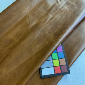 Oiled Chestnut Top Grain Premium Leather Hide | Chrome Tanned |  Oil Finished | 50+ Square Feet | .9 mm / 2.5 Ounce | Upholstery Leather