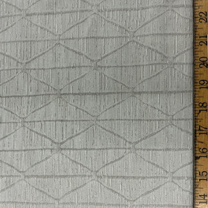 Izel in Stone By Belle Maison | Curtain And Light Weight Upholstery | Geometric Grey White | 59" Wide | 100% Poly | By the Yard