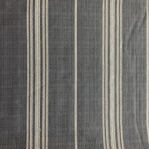 3.25 Yard Piece of Bella Dura Home Performance Ticking Grey | Heavyweight Jacquard, Outdoor Fabric | Home Decor Fabric | 54" Wide