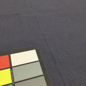 1.75 Yard Piece of Blue Black White Stripes / Checks Fabric | woven poly-cotton blend | apparel shirts