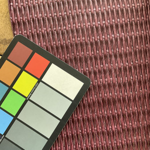 5 Yard Piece of Wicker Basket in Pinkish Purple | Faux Leather Upholstery Fabric | Heavily Textured | Heavy Weight / Ultra Durable | 54" Wide | By the Yard