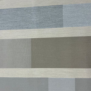 Sunbrella Avenues Daytime 4410-0001 / Color Blocked Beige and Grey | Waterproof Awning & Marine Canvas | 100% Solution Dyed Acrylic | 60" Wide | By the Yard