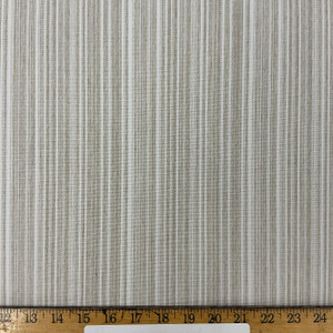 Recacril Vibration Stripe Beige / White  | Waterproof Awning & Marine Canvas | 100% Solution Dyed Acrylic | 47" Wide | By the Yard