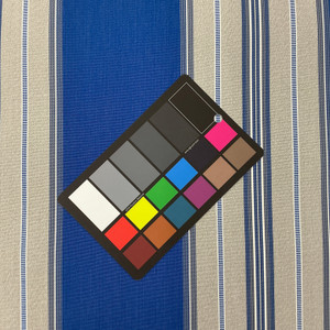 Recacril Tona Stripe R-445 Blue / Grey / White  | Waterproof Awning & Marine Canvas | 100% Solution Dyed Acrylic | 47" Wide | By the Yard