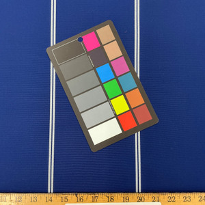 Recacril Brooklyn Stripe R-052 Blue / White  | Waterproof Awning & Marine Canvas | 100% Solution Dyed Acrylic | 47" Wide | By the Yard