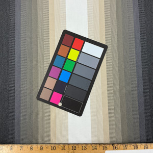 Recacril Segre Stripe R-352 Ombre Black / Grey / Beige / White | Waterproof Awning & Marine Canvas | 100% Solution Dyed Acrylic | 47" Wide | By the Yard