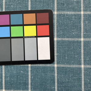 1 Yard Piece of Seaview in Baltic Blue | Upholstery Fabric | Windowpane Plaid in Turquoise / Cream  | Medium Weight | 70% Polyester, 30% Cotton  | Richloom | 54" Wide | BTY