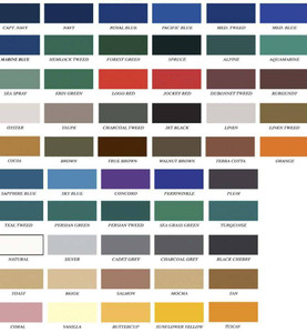 2.33 Yard Piece of Capri Sunbrella Awning & Marine Fabric 60" 6075-0000 -