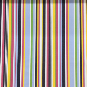 1.25 Yard Piece of Colorful Striped Fabric | Pink / Navy / White / Green / Yellow | Indoor / Outdoor | Upholstery / Drapery | 54 Wide | By the Yard