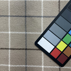 1.75 Yard Piece of Tallyho in Linen | Upholstery Fabric | Beige / Brown / Slate Windowpane Plaid | Ralph Lauren | Heavy Weight |  54" Wide | Sold BTY
