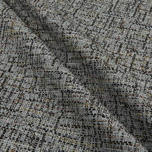 2.3 Yard Piece of Richloom Fortress Clear Butner Woven Graphite | Home Decor Fabric | 54" Wide