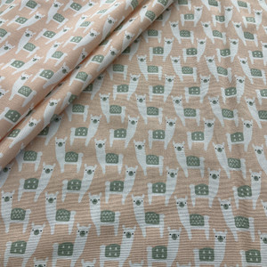 2.37 Yard Piece of Premier Prints Alpaca Farm Sundown | Lightweight Duck Fabric | Home Decor Fabric | 54" Wide