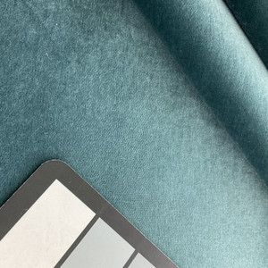 1.75 Yard Piece of Sky Blue Velvet Upholstery Fabric | Heavyweight / Durable | 54" Wide | By the Yard