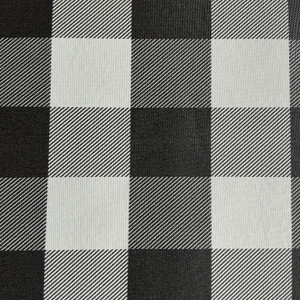 1 Yard Piece of Check Plaid in Black and White | Tabletop Vinyl Fabric | Felt-backed Tablecloth Vinyl | 54" Wide | By the Yard | PLSTX-3-REM2