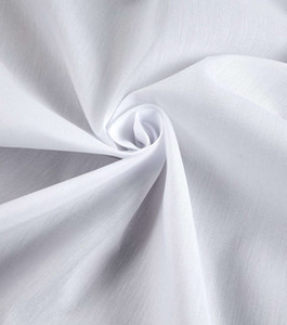 2.75 Yard Piece of WHITE Drapey Lining | Economy Thickness | 54 Wide | Hanes Linit | 70% Poly / 30% Cotton
