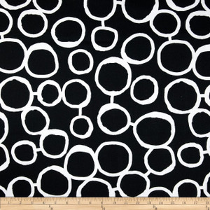 2.25 Yard Piece of Premier Prints Freehand Black/White | Home Decor / Drapery Fabric | Medium Weight | 54" Wide | By the Yard