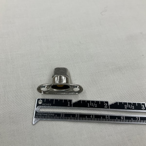 Twist-Lock Fastener 2-Hole Screw Stud (Nickel-Plated Brass)