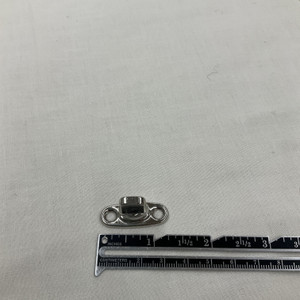 Twist-Lock Fastener 2-Hole Screw Stud (Nickel-Plated Brass)