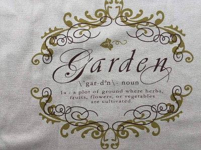 Beige Garden Fabric