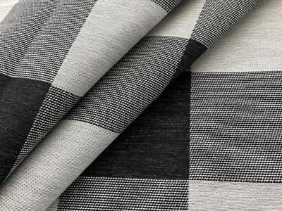 Black Check Fabric