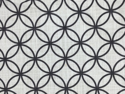 Black Circles Fabric