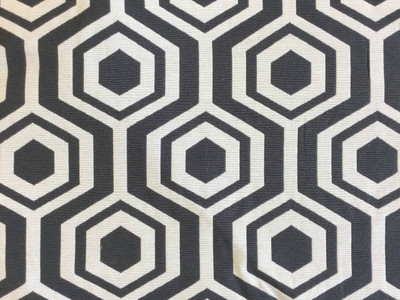 Black Geometrics Fabric