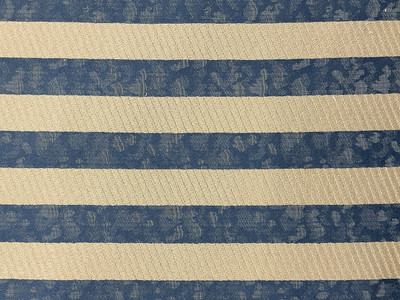 Blue And Tan Upholstery Fabric