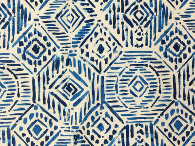 Blue And White Upholstery Fabric