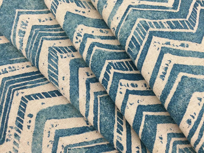 Blue Drapery Fabric