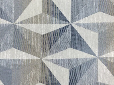 Blue Geometrics Fabric