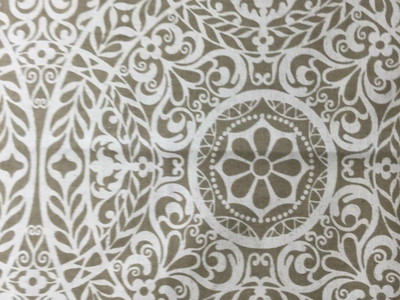 Brown Medallion Fabric