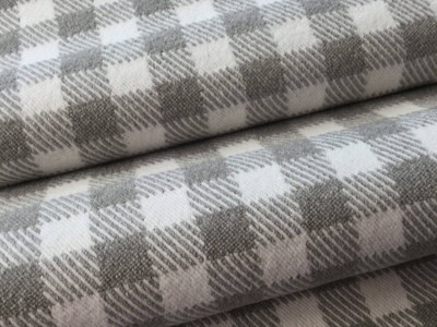 Gray And White Upholstery Fabric