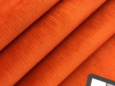 Orange Velvet Fabric