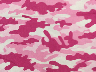 Pink Camouflage Fabric