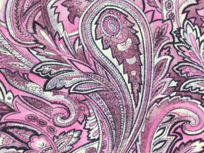 Pink Paisley Fabric