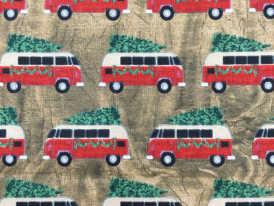 Brown Holiday Fabric