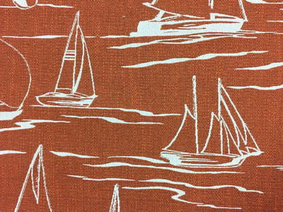 Orange Nautical / Beach Fabric