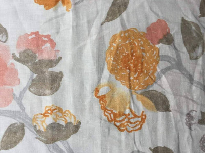 Orange Spring Fabric