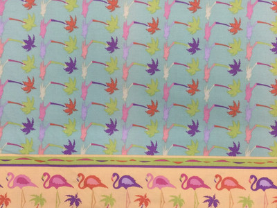 Purple Tropical Fabric