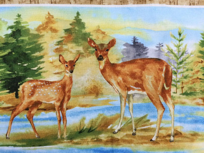 Blue Wildlife Fabric