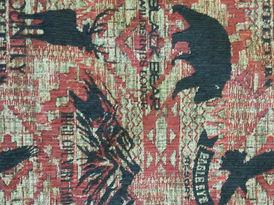 Red Wildlife Fabric