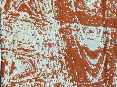 Orange Abstract Fabric