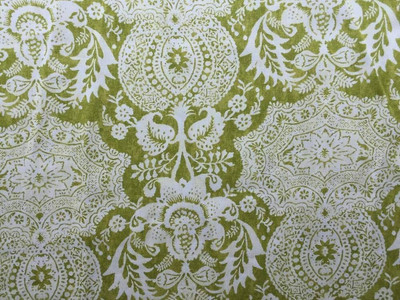 Green Batik Fabric