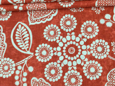 Red Batik Fabric