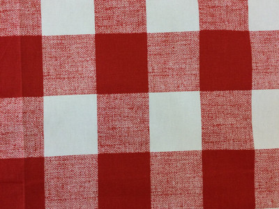 Red Check Fabric