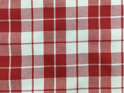 Red Plaid Fabric