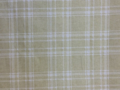 Off White Plaid Fabric